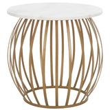 SAFAVIEH Basima Round Accent Table - 19" W x 19" D x 17" H - 19Wx19Dx17H