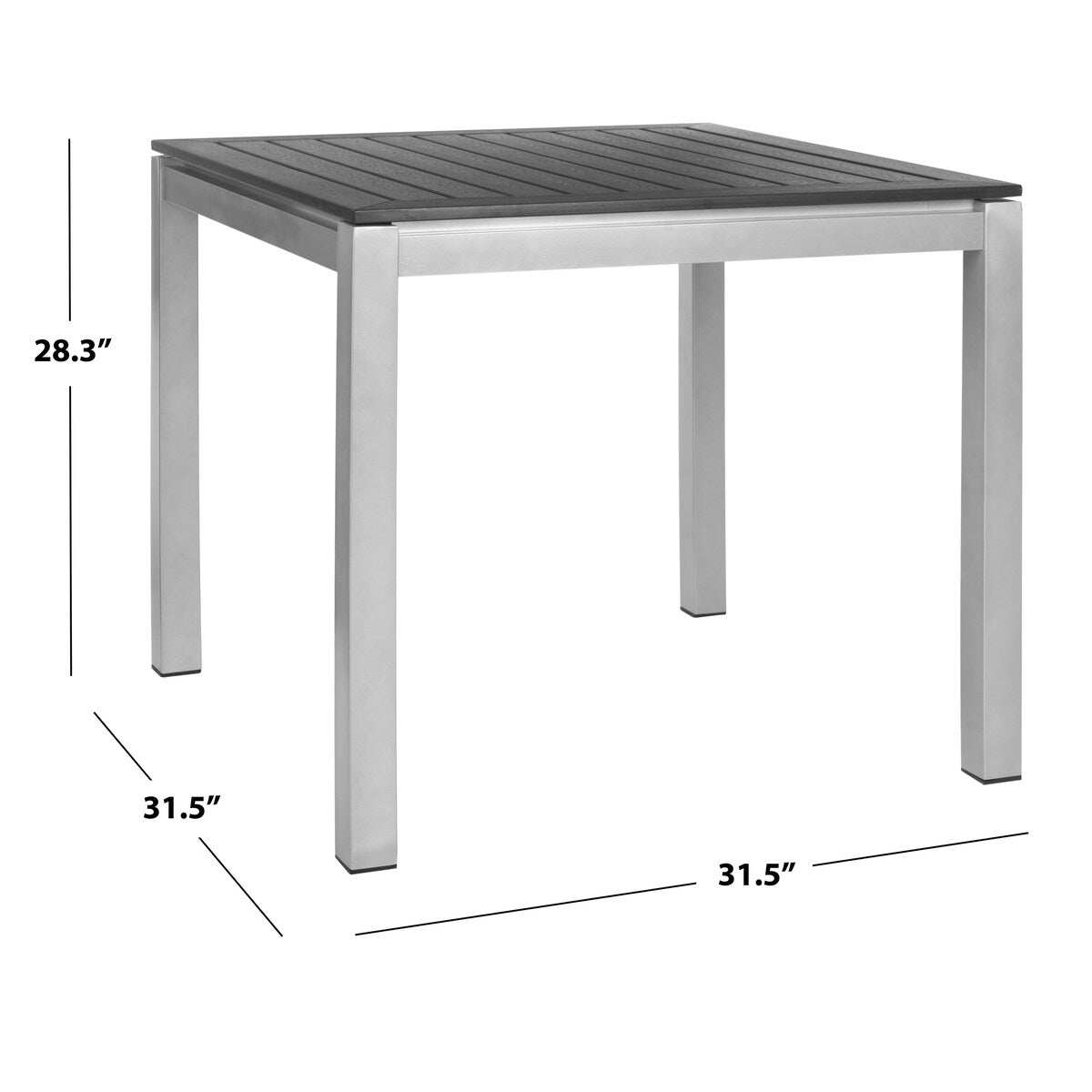 SAFAVIEH Baylie Square Dining Table - 32Wx32Dx28H