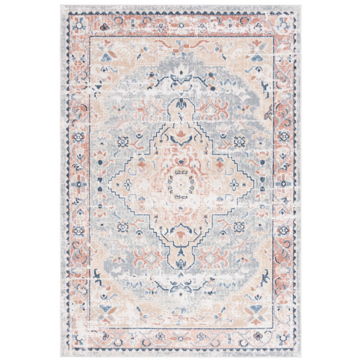 SAFAVIEH Bayside Machine Washable Sabatina Shabby Chic Rug