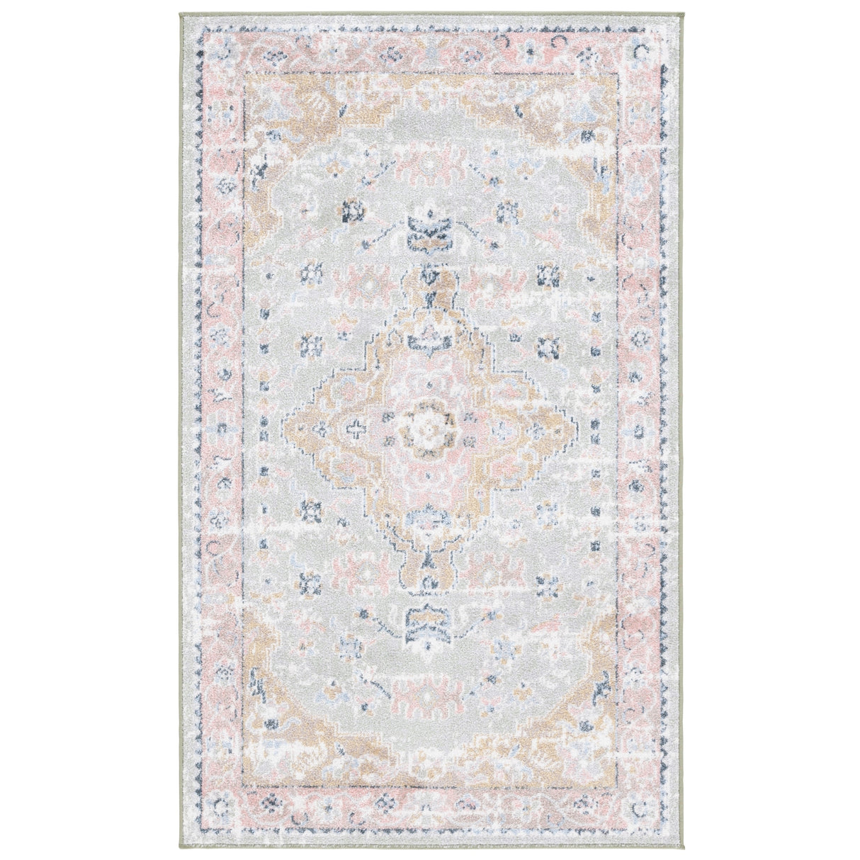 SAFAVIEH Bayside Machine Washable Sabatina Shabby Chic Rug