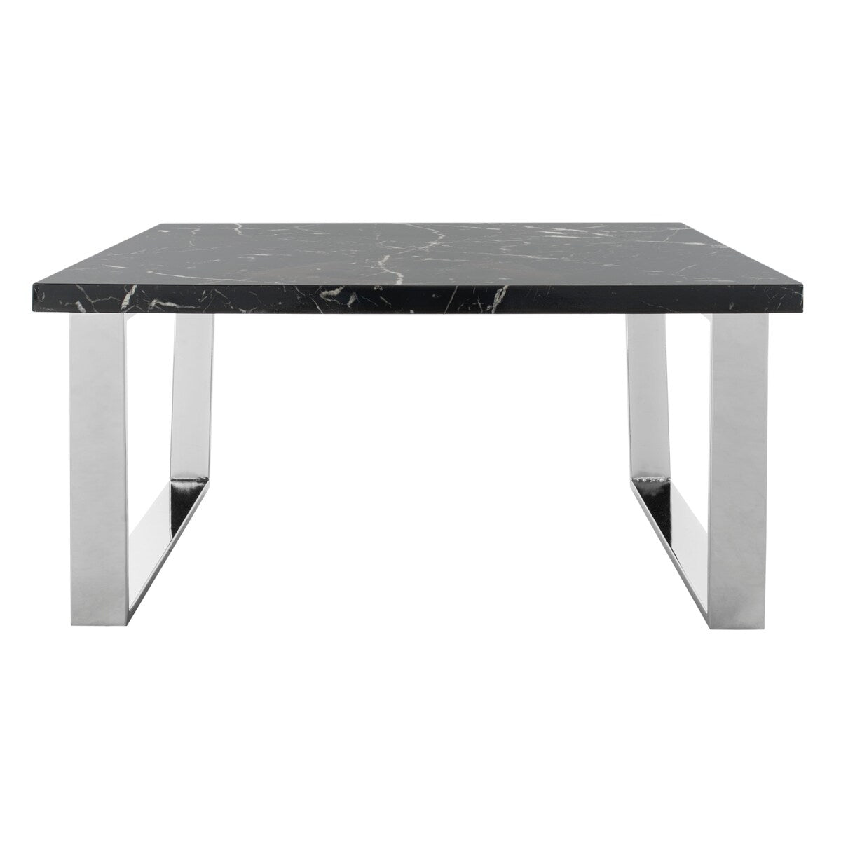 SAFAVIEH Bea Black/ Brass Square Coffee Table - 31.5" x 31.5" x 15.8" - 32Wx32Dx16H