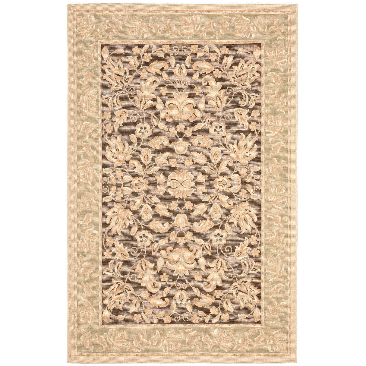 SAFAVIEH Beach House Grayce Floral Indoor/ Outdoor Waterproof Rug