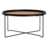 SAFAVIEH Beatrix Round Tray Top Coffee Table - 29" x 29" x 15" - 29Wx29Dx15H