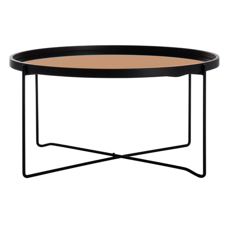 SAFAVIEH Beatrix Round Tray Top Coffee Table - 29" x 29" x 15" - 29Wx29Dx15H