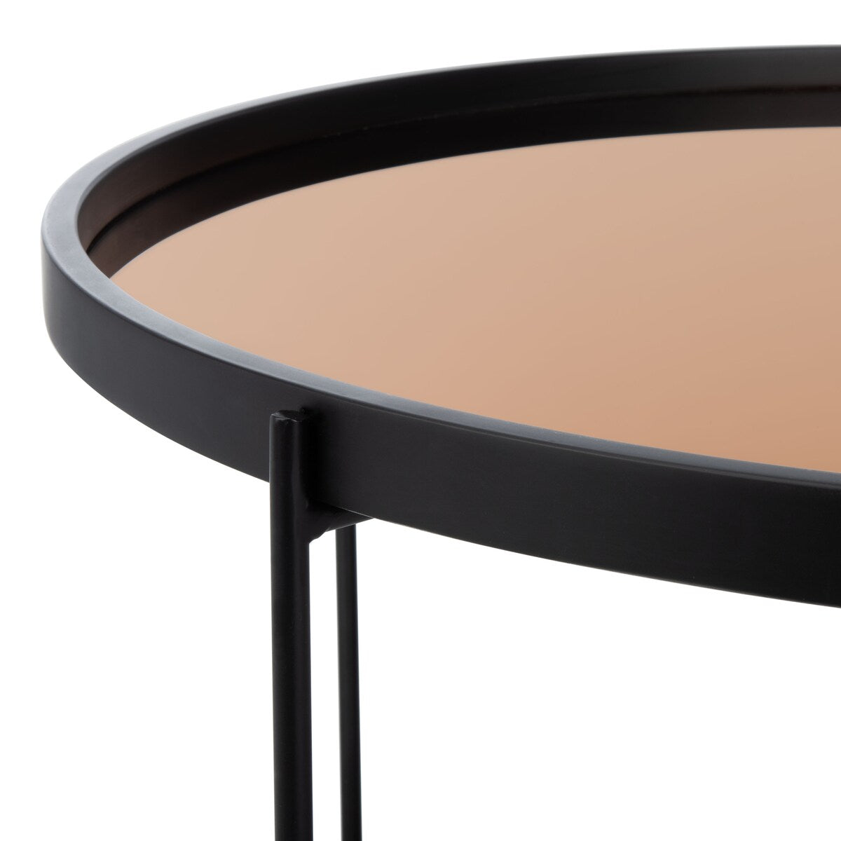 SAFAVIEH Beatrix Round Tray Top Coffee Table - 29" x 29" x 15" - 29Wx29Dx15H