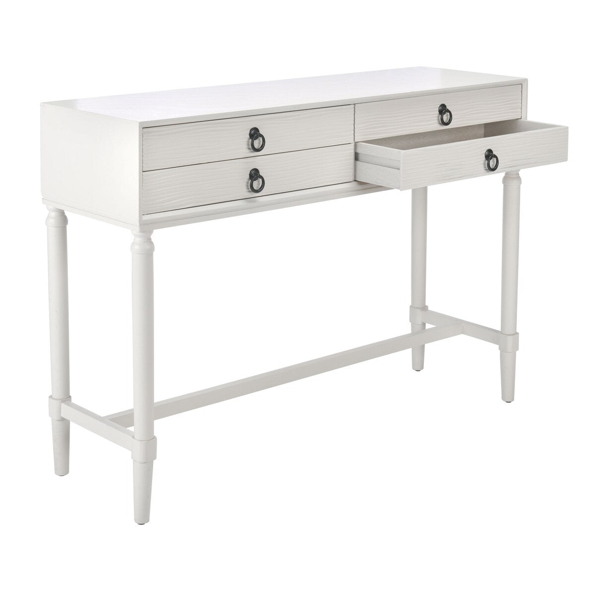 SAFAVIEH Beaulah 4-Drawer Console Table - 42" W x 13" L x 29.5" H - 42Wx13Dx30H