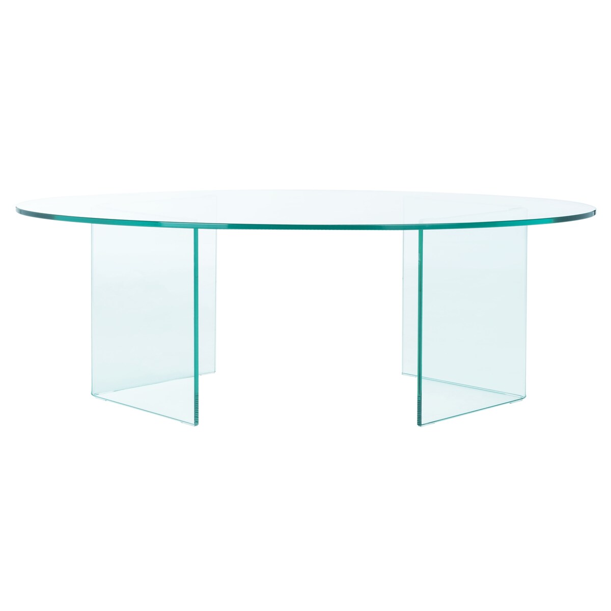 SAFAVIEH Beda Tempered Glass Coffee Table - 47" W x 28" D x 16" H - 47Wx28Dx16H