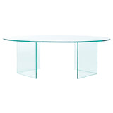 SAFAVIEH Beda Tempered Glass Coffee Table - 47" W x 28" D x 16" H - 47Wx28Dx16H