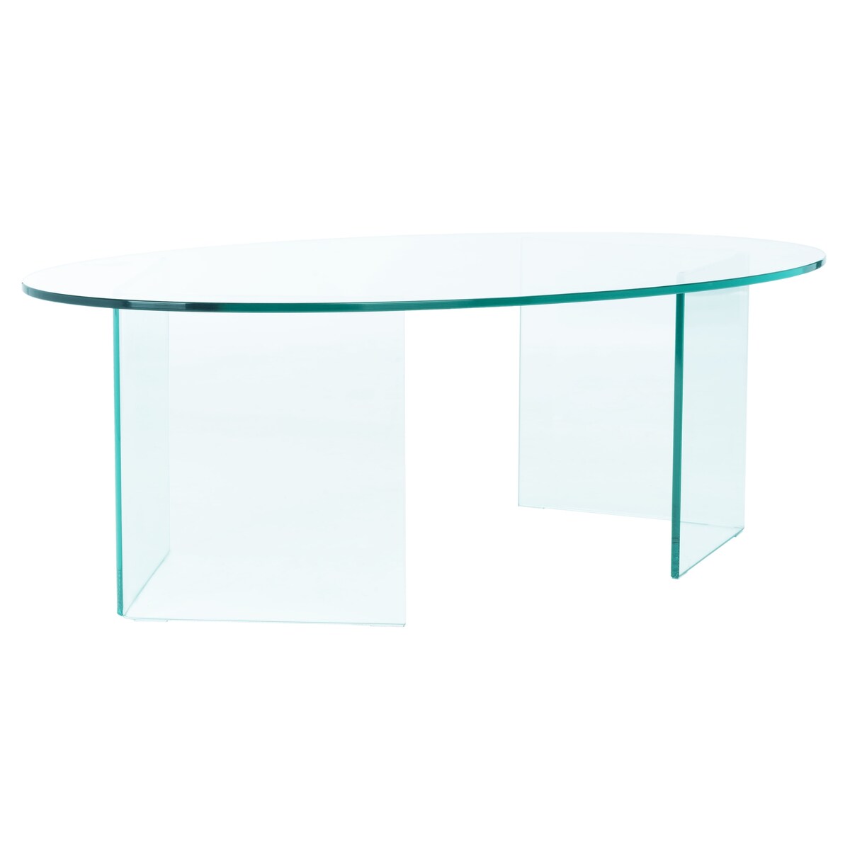 SAFAVIEH Beda Tempered Glass Coffee Table - 47" W x 28" D x 16" H - 47Wx28Dx16H