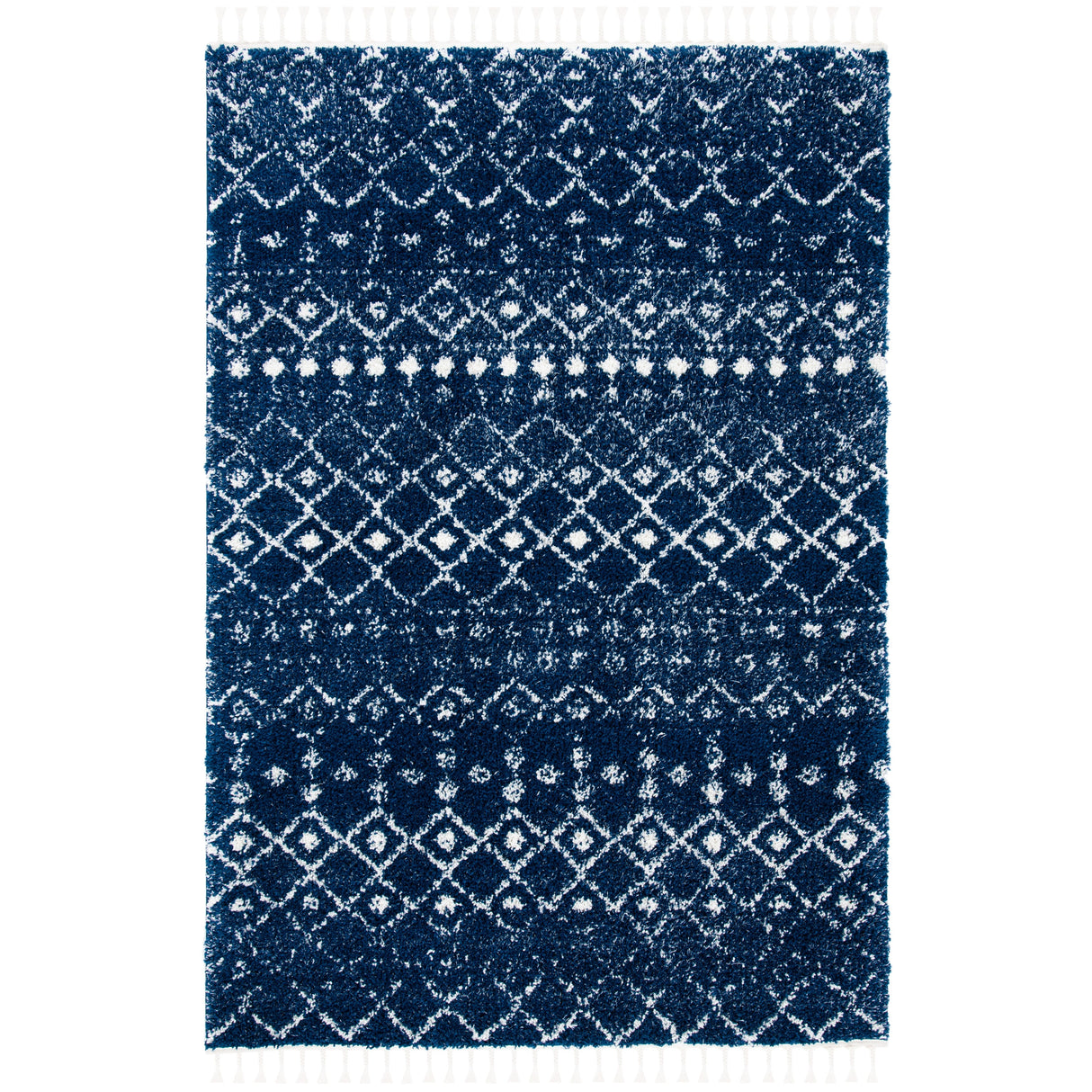 SAFAVIEH Berber Fringe Dashurije Leatha Trellis Rug