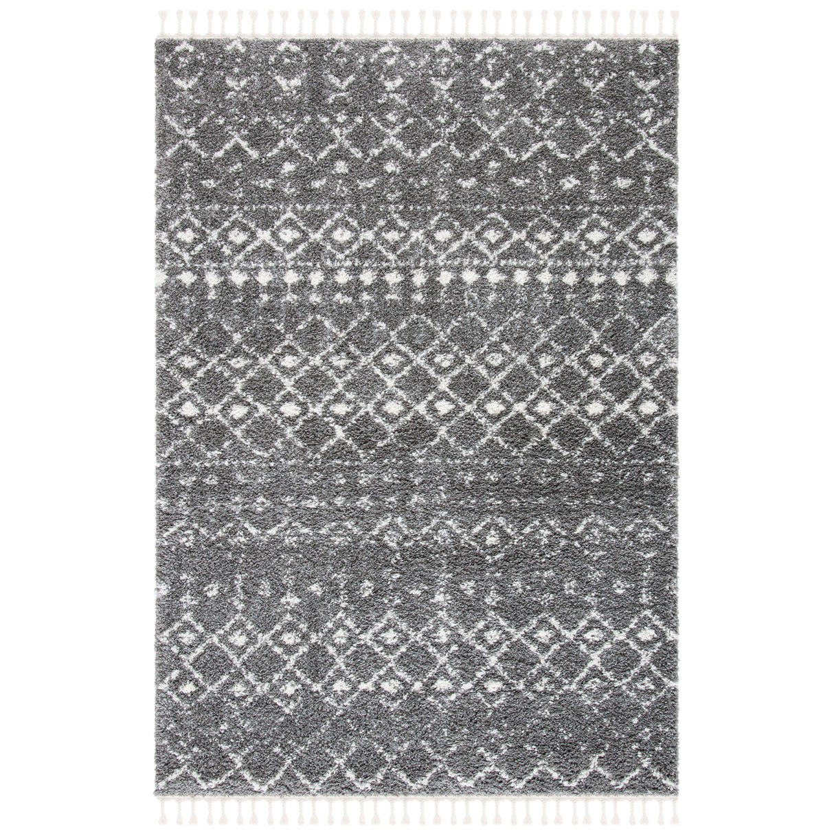 SAFAVIEH Berber Fringe Dashurije Leatha Trellis Rug