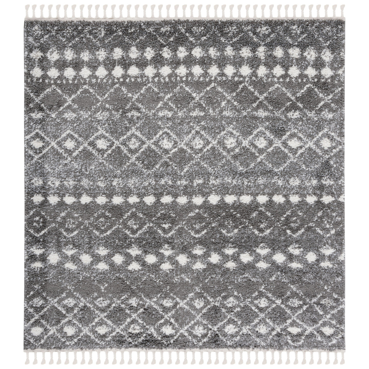 SAFAVIEH Berber Fringe Dashurije Leatha Trellis Rug