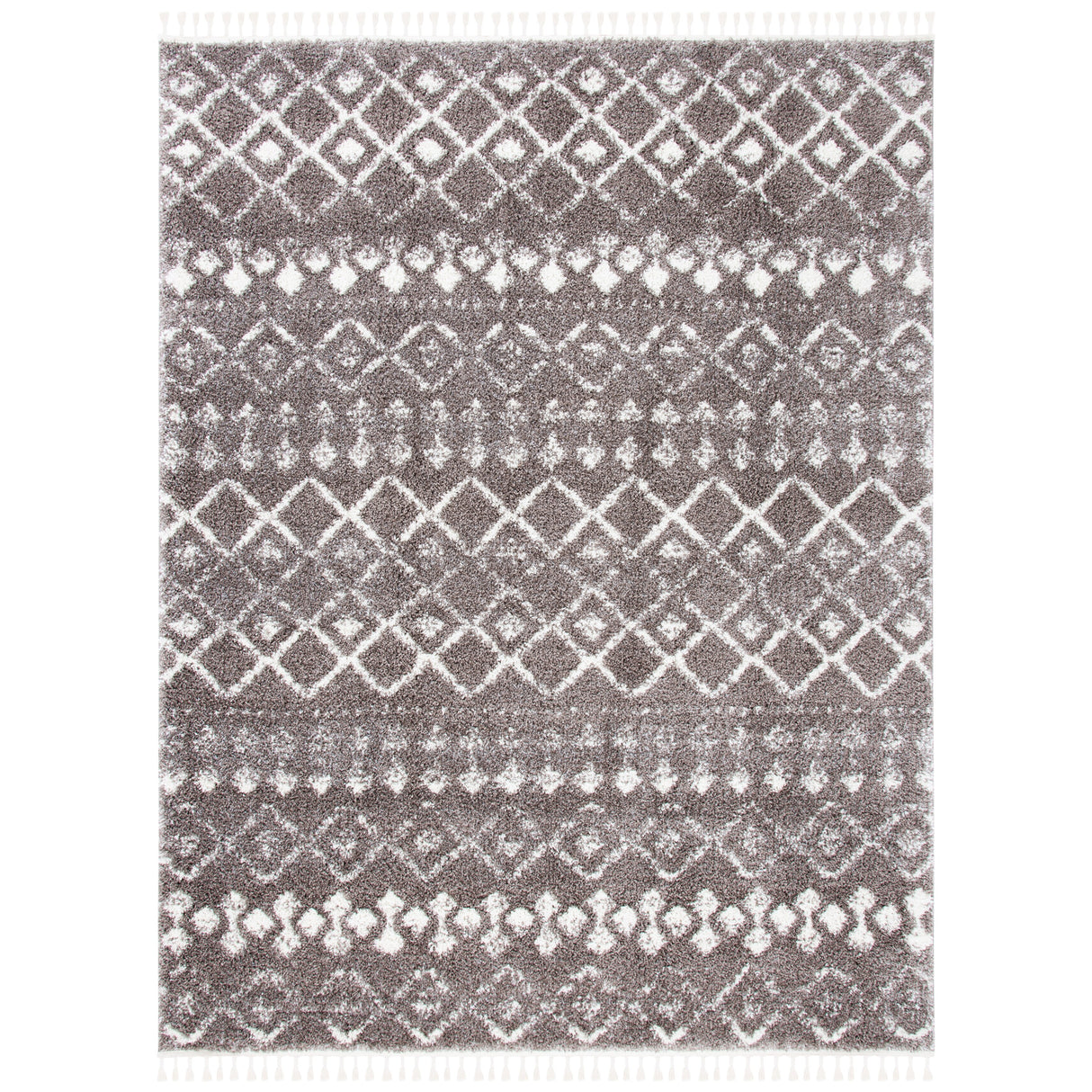 SAFAVIEH Berber Fringe Dashurije Leatha Trellis Rug