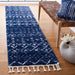 SAFAVIEH Berber Fringe Dashurije Leatha Trellis Rug