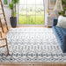 SAFAVIEH Berber Fringe Dashurije Leatha Trellis Rug