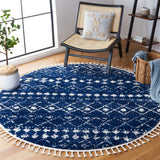 SAFAVIEH Berber Fringe Dashurije Leatha Trellis Rug