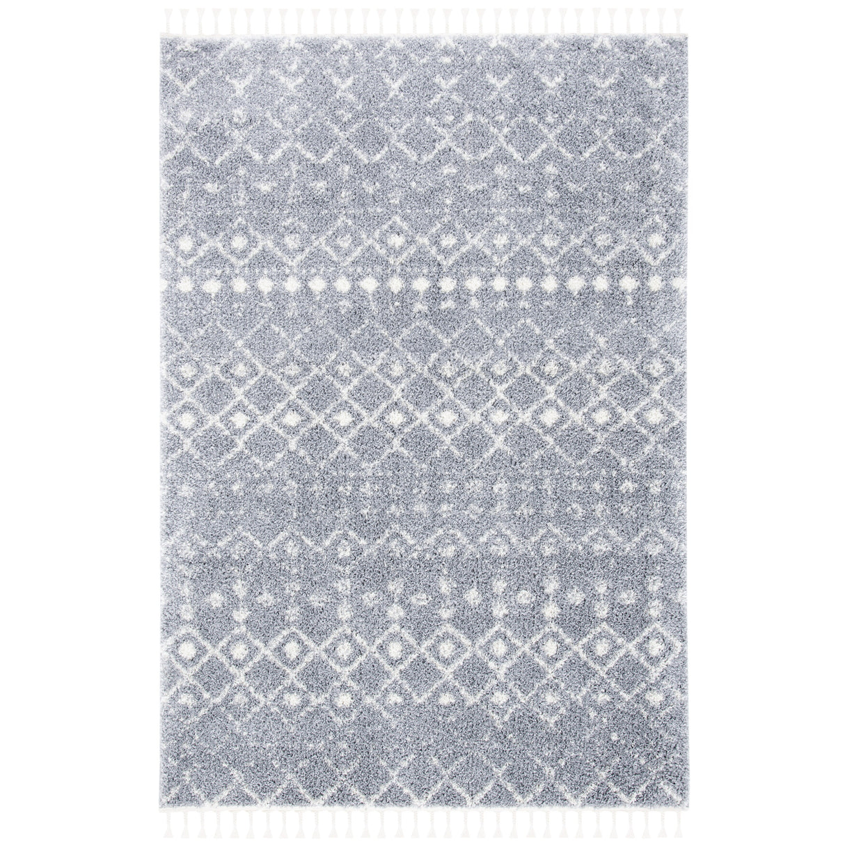 SAFAVIEH Berber Fringe Dashurije Leatha Trellis Rug