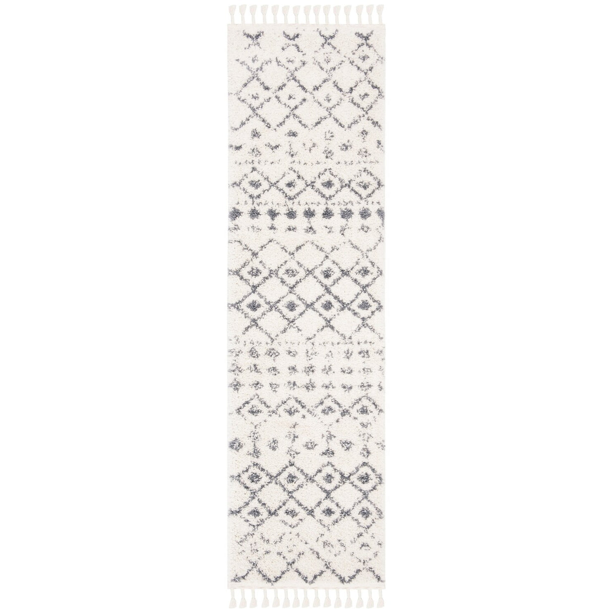 SAFAVIEH Berber Fringe Dashurije Leatha Trellis Rug