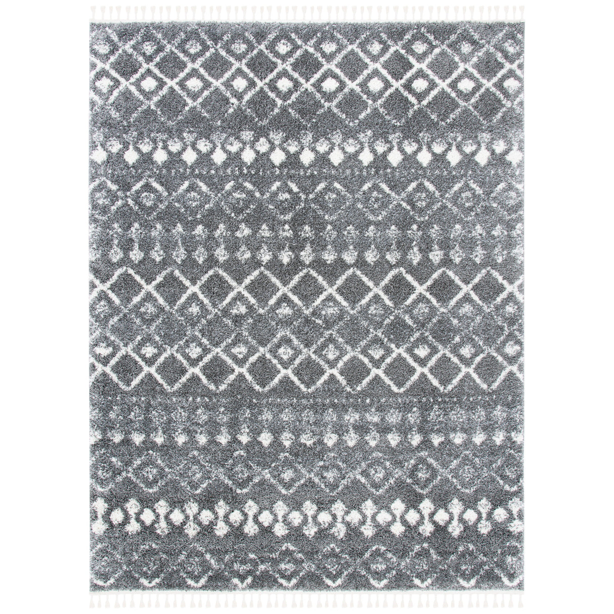 SAFAVIEH Berber Fringe Dashurije Leatha Trellis Rug