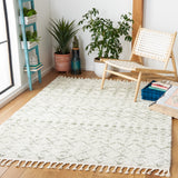 SAFAVIEH Berber Fringe Dashurije Leatha Trellis Rug