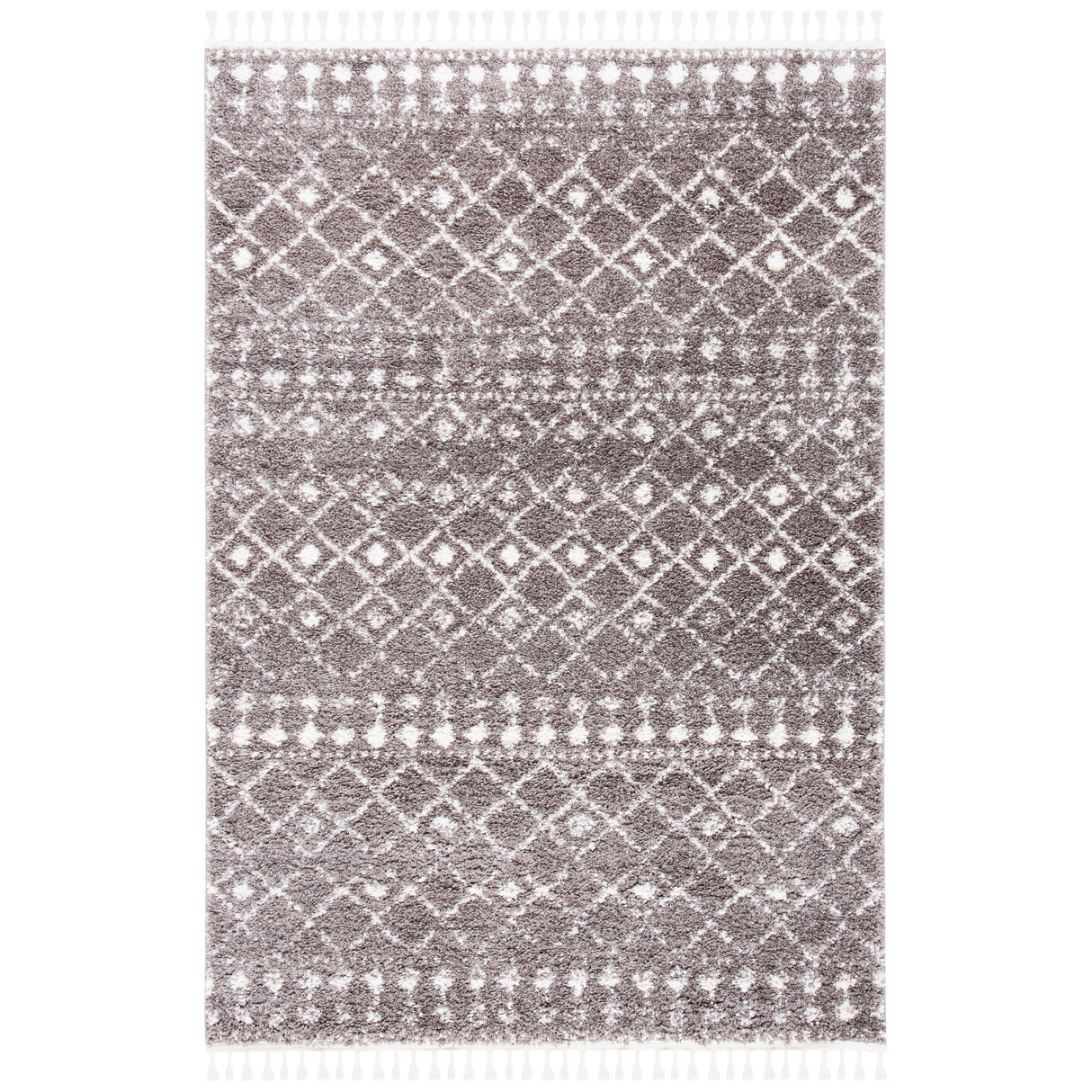 SAFAVIEH Berber Fringe Mirveta Liller Trellis Area Rug