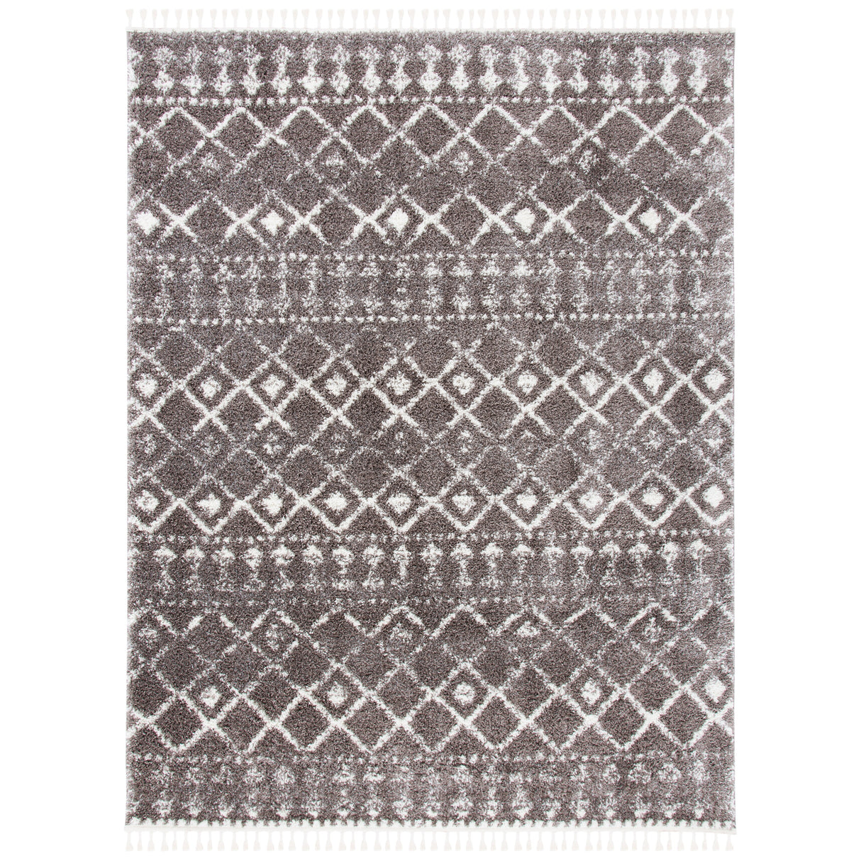 SAFAVIEH Berber Fringe Mirveta Liller Trellis Area Rug