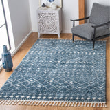 SAFAVIEH Berber Fringe Mirveta Liller Trellis Area Rug