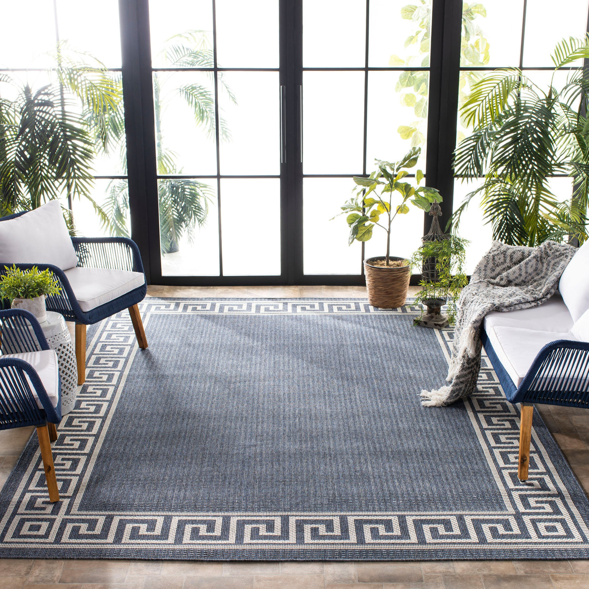 SAFAVIEH Bermuda Washable Floresha Indoor/ Outdoor Waterproof Rug