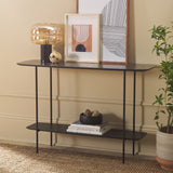 SAFAVIEH Bernadine Lower Shelf Console Table - 47.3 In. W x 15.8 In. D x 31.5 In. H - 47Wx16Dx32H