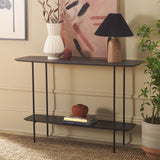 SAFAVIEH Bernadine Lower Shelf Console Table - 47.3 In. W x 15.8 In. D x 31.5 In. H - 47Wx16Dx32H