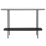 SAFAVIEH Bernadine Lower Shelf Console Table - 47.3 In. W x 15.8 In. D x 31.5 In. H - 47Wx16Dx32H