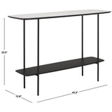 SAFAVIEH Bernadine Lower Shelf Console Table - 47.3 In. W x 15.8 In. D x 31.5 In. H - 47Wx16Dx32H