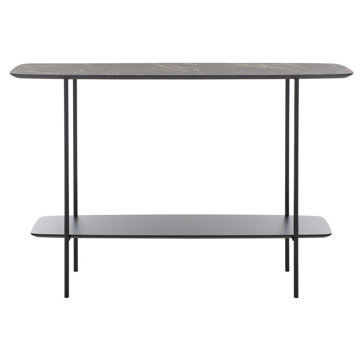 SAFAVIEH Bernadine Lower Shelf Console Table - 47.3 In. W x 15.8 In. D x 31.5 In. H - 47Wx16Dx32H