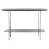 SAFAVIEH Bernadine Lower Shelf Console Table - 47.3 In. W x 15.8 In. D x 31.5 In. H - 47Wx16Dx32H