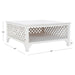 SAFAVIEH Bernardina Square Single Shelf Coffee Table - 34" L x 34" D x 16" H - 34Wx34Dx16H