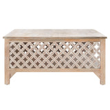 SAFAVIEH Bernardina Square Single Shelf Coffee Table - 34" L x 34" D x 16" H - 34Wx34Dx16H