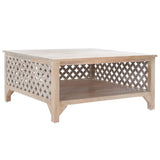 SAFAVIEH Bernardina Square Single Shelf Coffee Table - 34" L x 34" D x 16" H - 34Wx34Dx16H