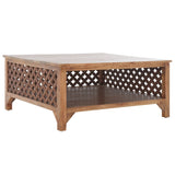 SAFAVIEH Bernardina Square Single Shelf Coffee Table - 34" L x 34" D x 16" H - 34Wx34Dx16H