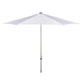 SAFAVIEH Bernd Aluminum Tilt And Crank 9-Foot Easy Glide Market Patio Umbrella, Base Not Included