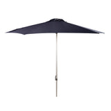 SAFAVIEH Bernd Aluminum Tilt And Crank 9-Foot Easy Glide Market Patio Umbrella, Base Not Included