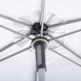 SAFAVIEH Bernd Aluminum Tilt And Crank 9-Foot Easy Glide Market Patio Umbrella, Base Not Included