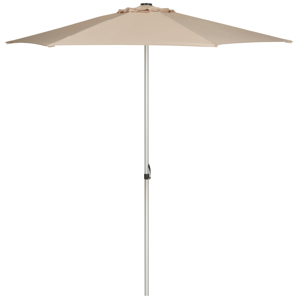 SAFAVIEH Bernd Aluminum Tilt And Crank 9-Foot Easy Glide Market Patio Umbrella, Base Not Included