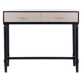 SAFAVIEH Bertina 2-Drawer Console Table - 35.5" W x 13" L x 29.5" H - 36Wx13Dx30H