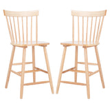 SAFAVIEH Biddie 24-inch Spindle Farmhouse Counter Stool (Set of 2) - 20" W x 21" D x 39" H - 20Wx21Dx39H