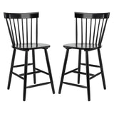 SAFAVIEH Biddie 24-inch Spindle Farmhouse Counter Stool (Set of 2) - 20" W x 21" D x 39" H - 20Wx21Dx39H