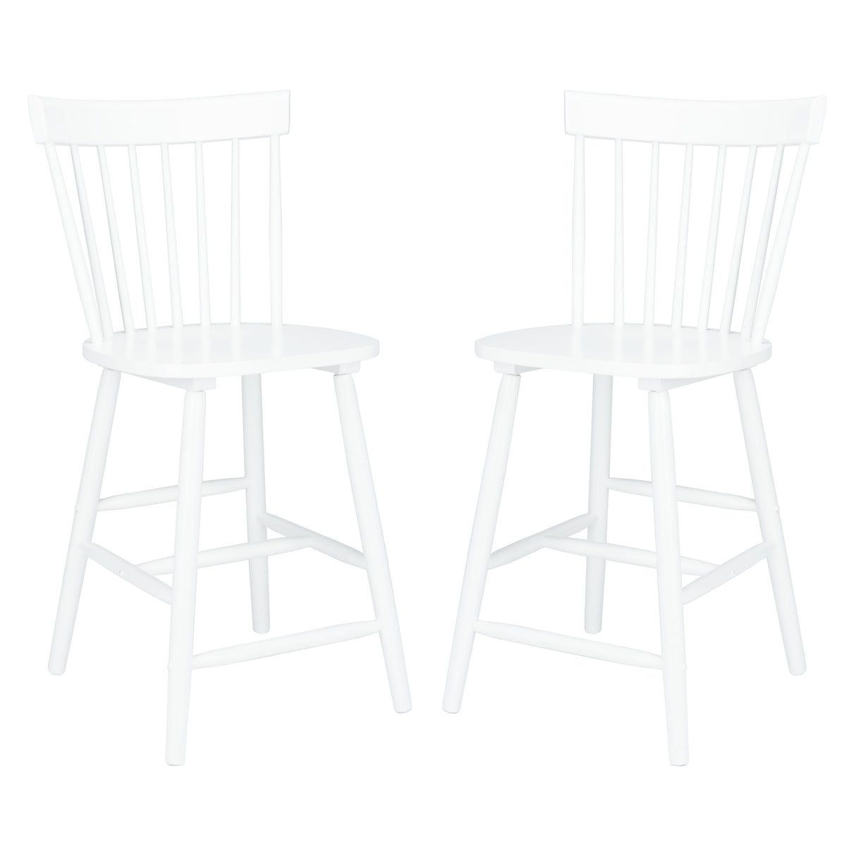 SAFAVIEH Biddie 24-inch Spindle Farmhouse Counter Stool (Set of 2) - 20" W x 21" D x 39" H - 20Wx21Dx39H