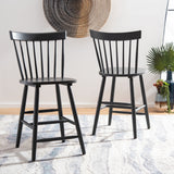 SAFAVIEH Biddie 24-inch Spindle Farmhouse Counter Stool (Set of 2) - 20" W x 21" D x 39" H - 20Wx21Dx39H