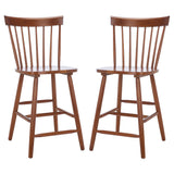 SAFAVIEH Biddie 24-inch Spindle Farmhouse Counter Stool (Set of 2) - 20" W x 21" D x 39" H - 20Wx21Dx39H