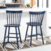 SAFAVIEH Biddie 24-inch Spindle Farmhouse Counter Stool (Set of 2) - 20" W x 21" D x 39" H - 20Wx21Dx39H