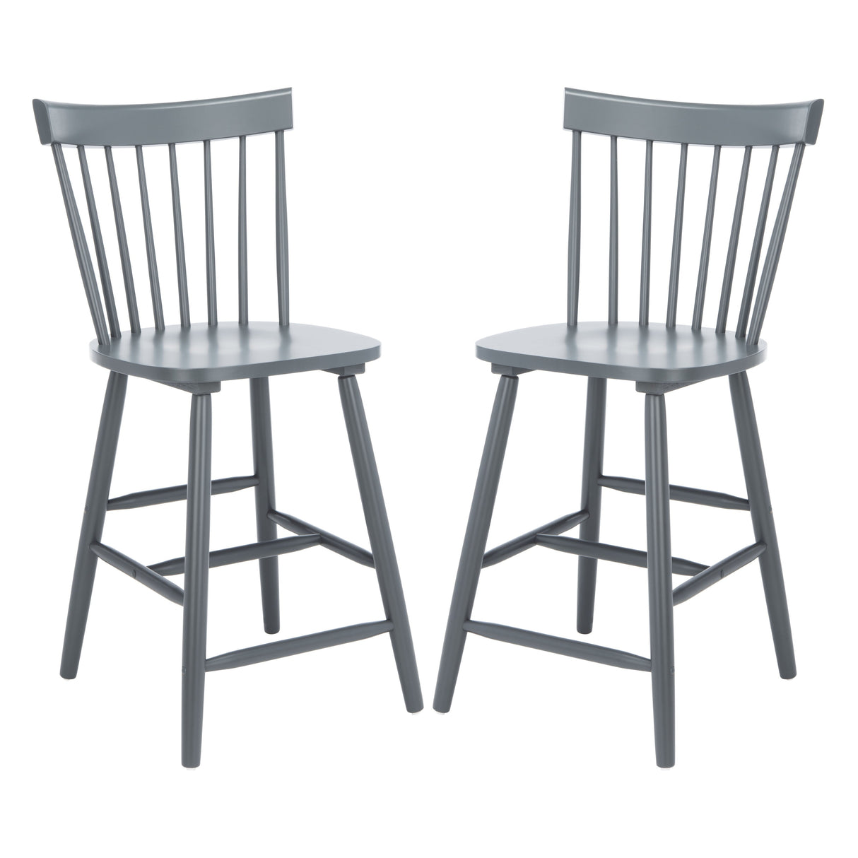 SAFAVIEH Biddie 24-inch Spindle Farmhouse Counter Stool (Set of 2) - 20" W x 21" D x 39" H - 20Wx21Dx39H